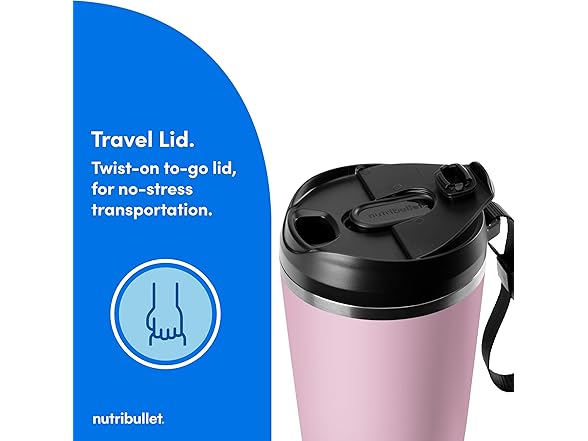 nutribullet Flip Portable Blender with Insulated Cup, Lavender