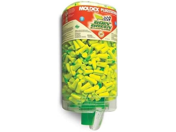 Tapered Foam Dispenser With Earplugs