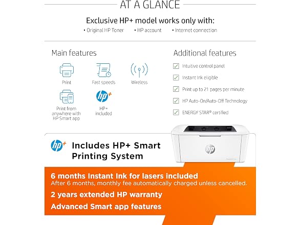 HP LaserJet M110we Wireless Monochrome