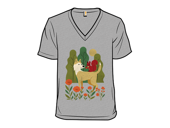 Dog and Squirrel in the Park