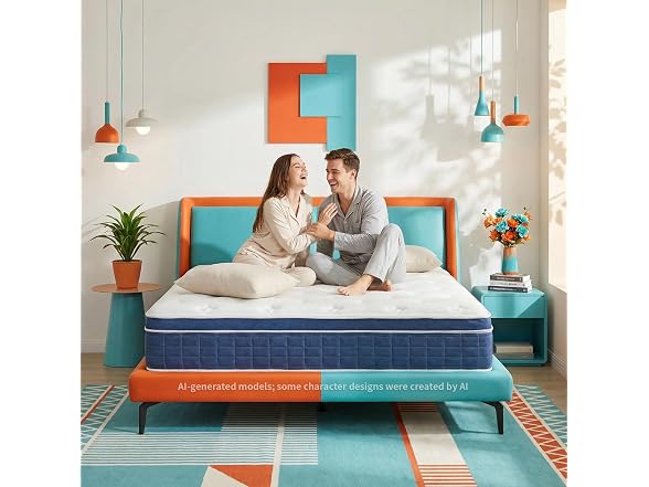 inight 12 Inch Queen Luxury Hybrid Mattress, Medium Firm