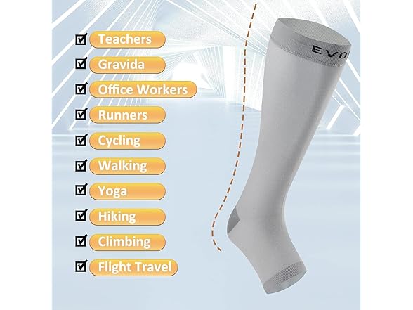 20-30mmHg Open Toe Compression Socks