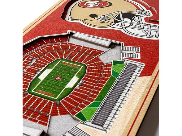 SAN FRANCISCO 49ERS 3D Stadium 6x19 Banner