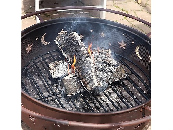 Sunnydaze Round Fire Pit Grate 30-Inch