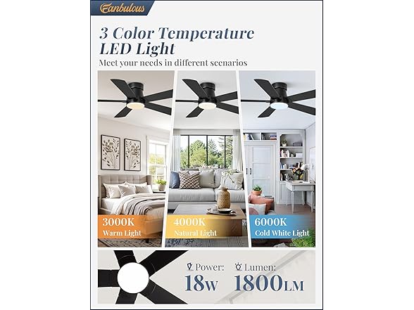 Fanbulous 42" Ceiling Fan W/Light