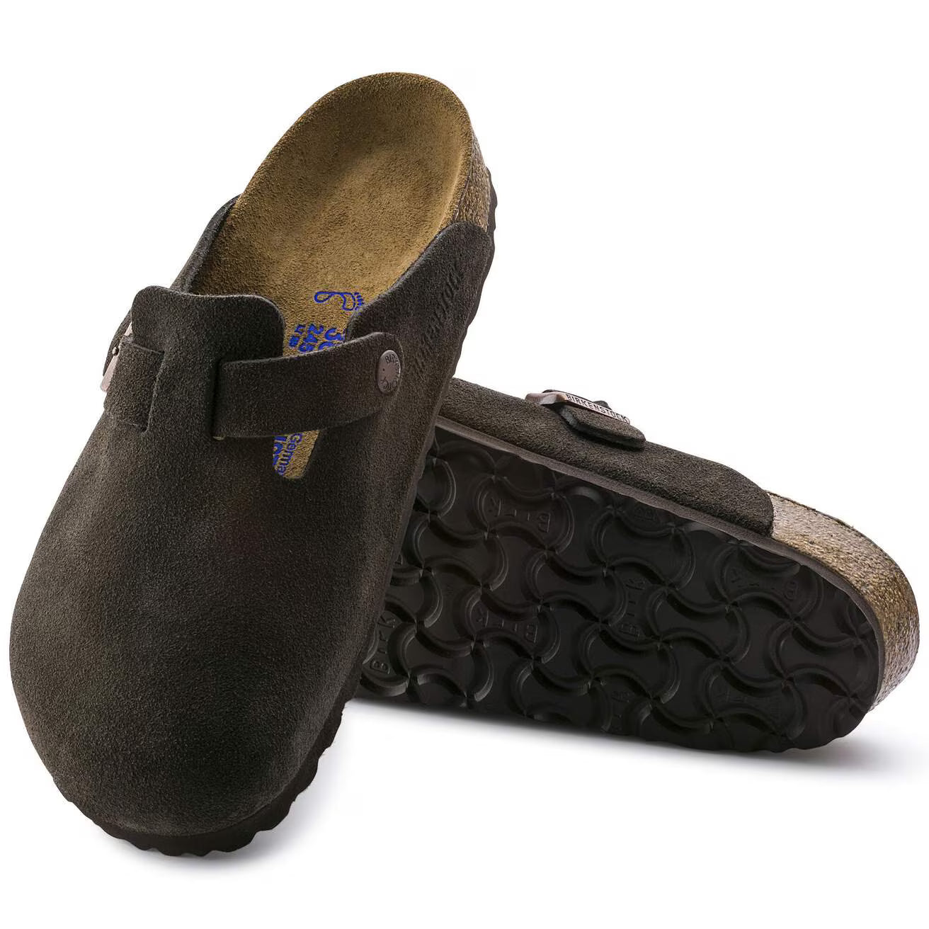Birkenstock Unisex Boston SFB Suede Mocha (Open Box) - Gallery 7