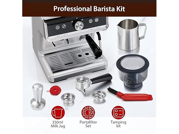 Acekool 20 Bar Espresso Machines with Grinder