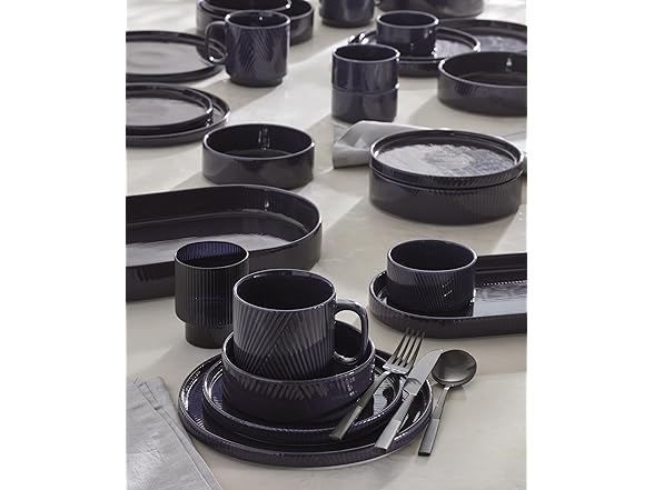 Lenox Modulus 12-Piece Dinnerware Set, Nightshade