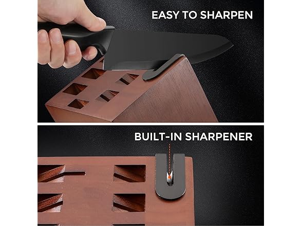 syvio 15 Pcs Kitchen Knife Set