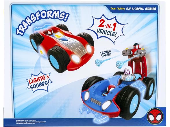 eam Spidey Flip and Reveal Cruiser - 11-Inch
