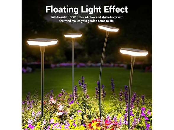 Waterproof Solar Pathway Lights 4 Pack