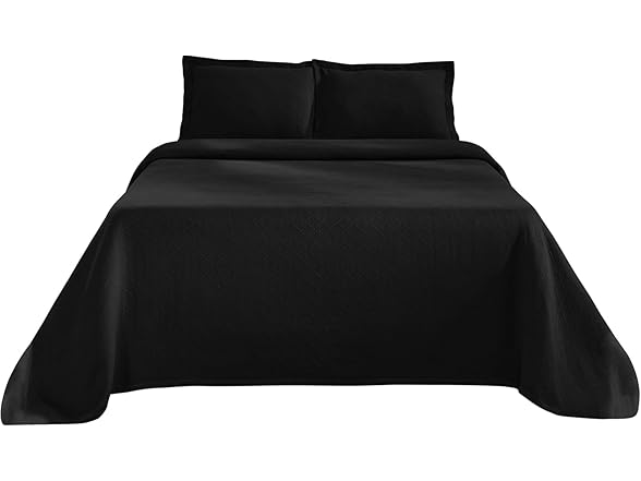 Superior Cotton Lightweight Bedspread Set, Basketweave Matelass