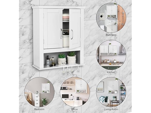 VINGLI Bathroom Wall Cabinet 21"x8.5"x25"