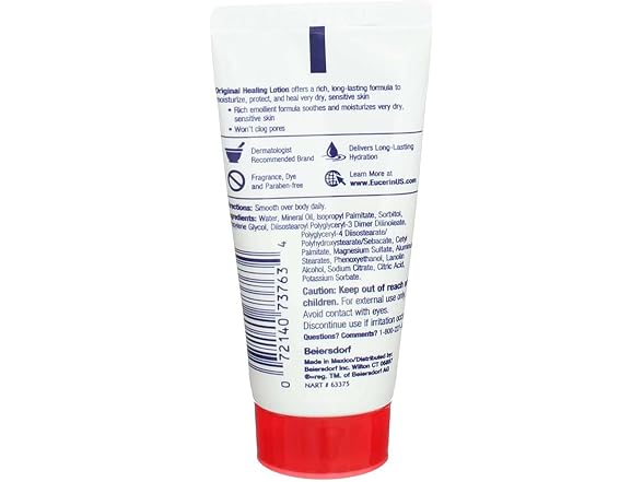 Eucerin Original Healing Lotion, 1oz, 6 Pack