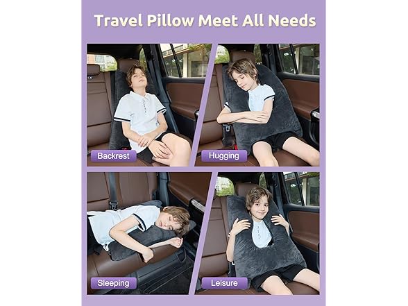 FAIORD Travel Pillow with Adjustable Strap