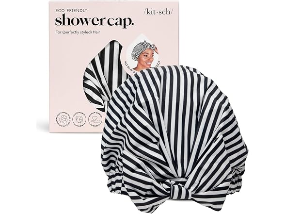 Kitsch Luxury Shower Caps for Women Reusable Waterproof