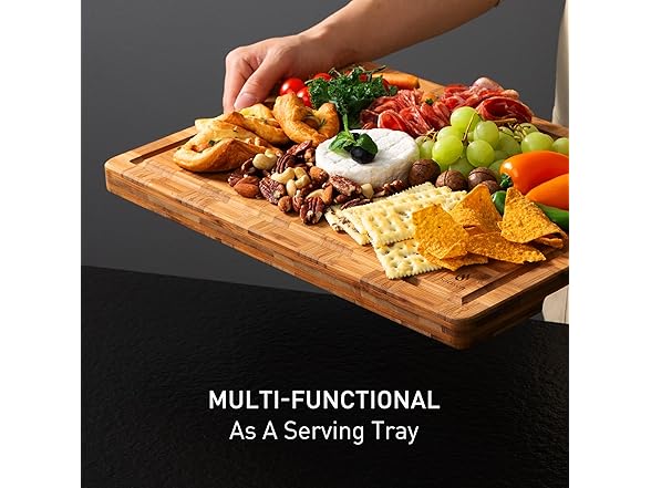 3 Pack Bamboo Cutting Board Set