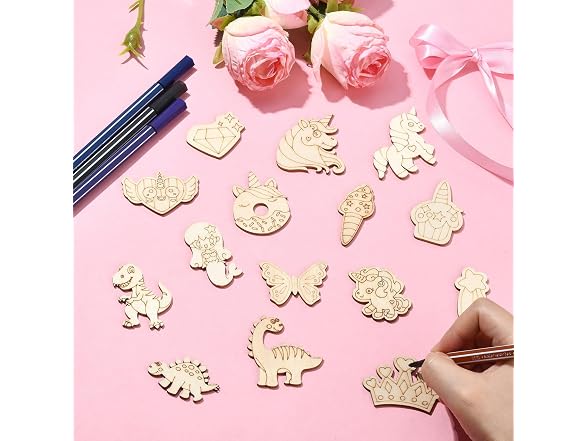 Stiesy 100 Pcs Fairy Tales Theme Unfinished