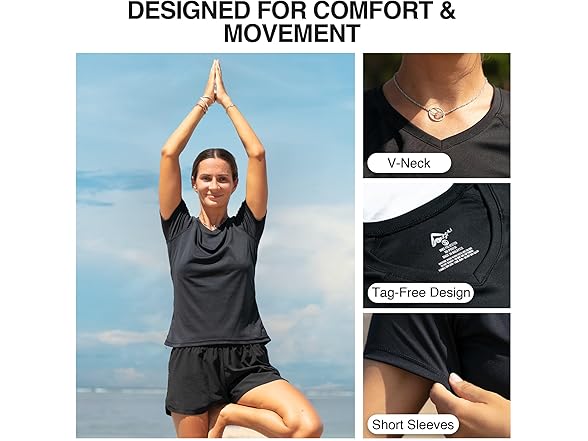 Kanu Black Classic Swim Tee (S)