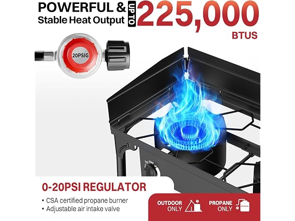 Pipopa 3 Burner Propane Stove