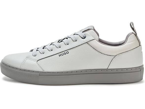 HUGO, Morrie Low Profile Friendly Leather Sneakers, dust Grey, 12
