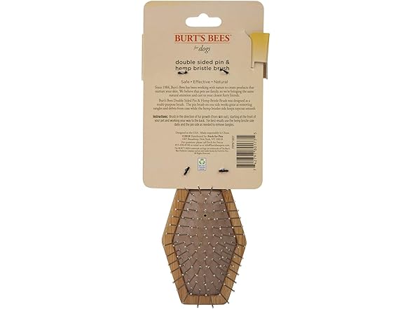 Burt's Bees for Pets Double Sided Pin and Bristle Dog Brush