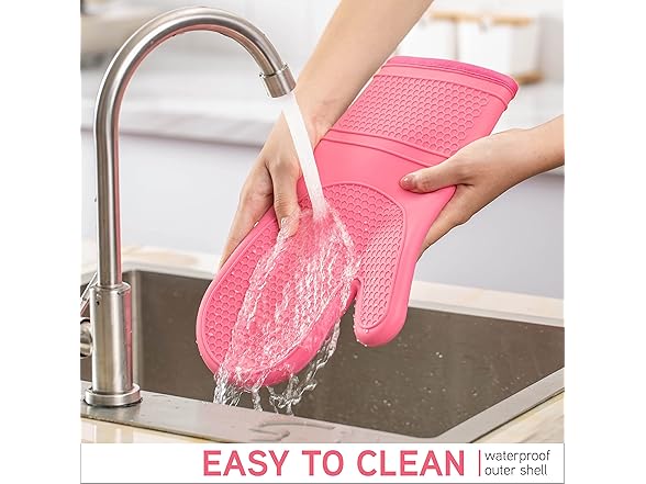 COOK WITH COLOR Silicone Oven Mitts