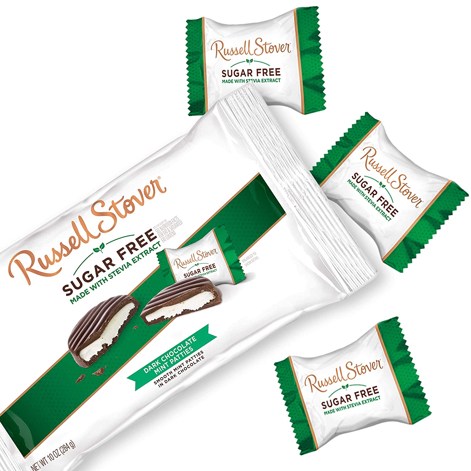Russell Stover Sugar Free Mint Patties w/ Stevia - Gallery 14