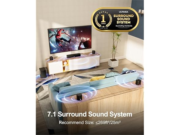 ULTIMEA 7.1ch Virtual Surround Sound Bar (Refurbished)