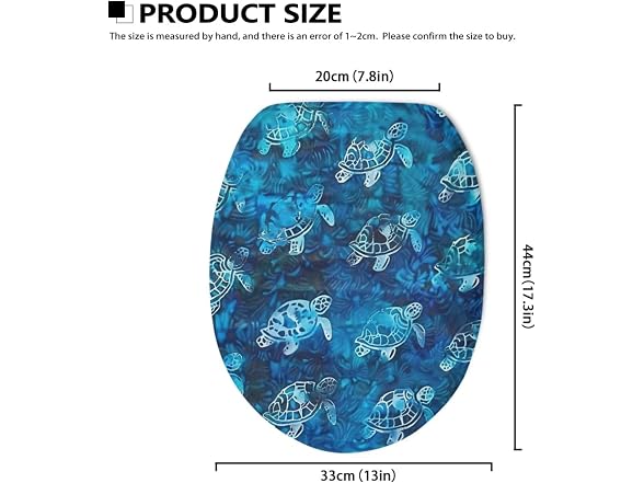 Turtle Toilet Lid Cover Toilet Seat Covers for Bat