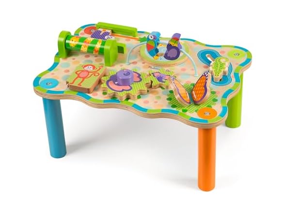 First Play Children’s Jungle Wooden Activity Table