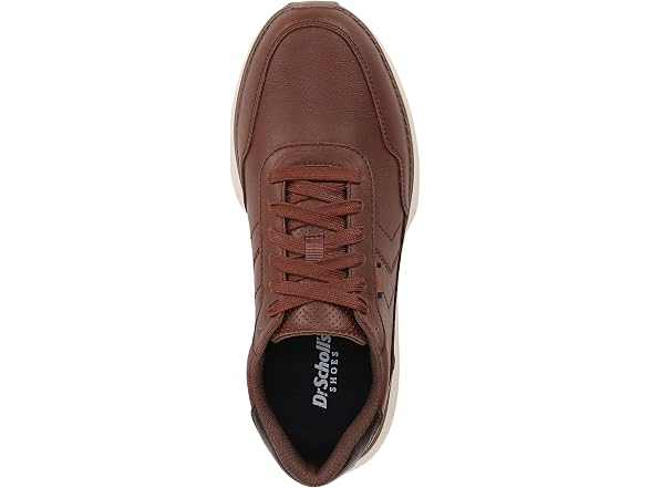 Dr. Scholl's Mens Jake Retro Sneaker Chile Brown Smooth 9.5 M