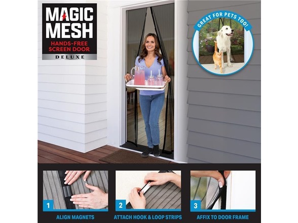 Magic Mesh Deluxe, Black | Magnetic Screen Door