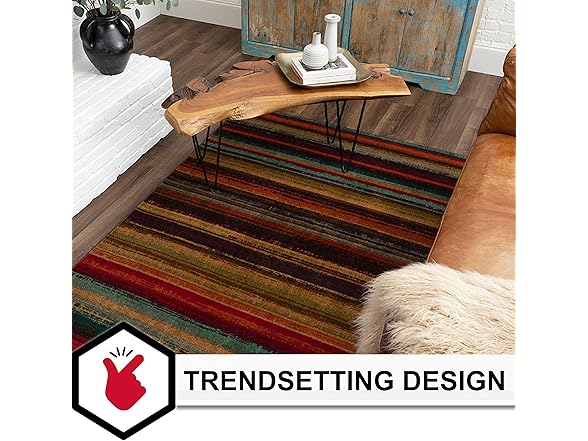 Mohawk Home Boho Stripe 7' 6" x 10' Area Rug