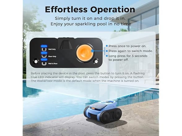 Cordless Robotic Pool Cleaner,Automatic