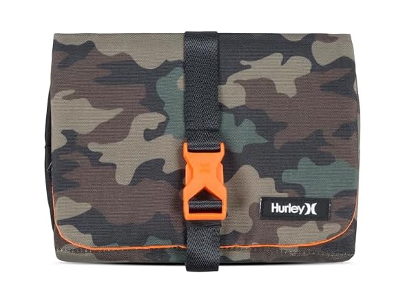 Hurley Men's Expandable Small Items Travel Dopp Kit