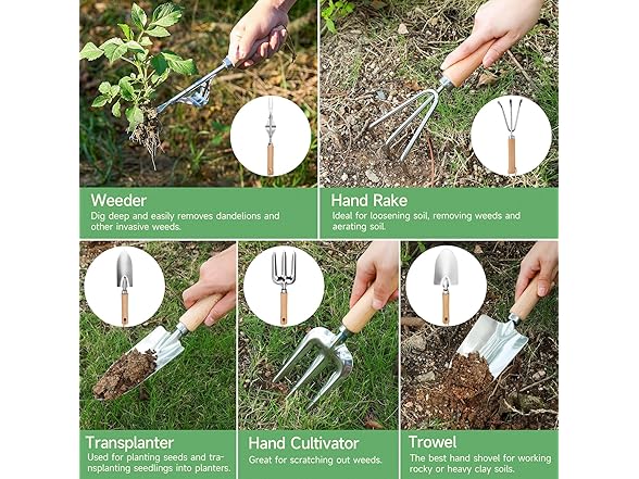 VOIDAY 9-Piece Gardening Tools