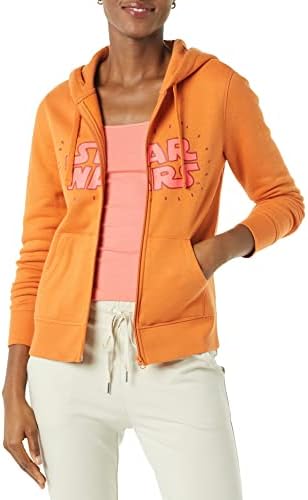 Amazon Essentials Disney Marvel Star Wars Princess Womens Fleece Full Zip Hoodie