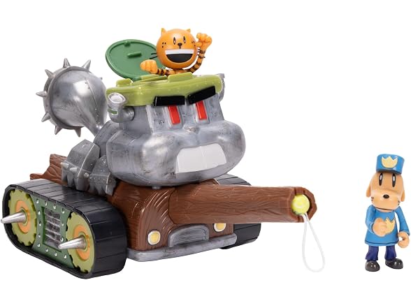 JAKKS Dog Man Squirrel Tank Shooter Vehicle