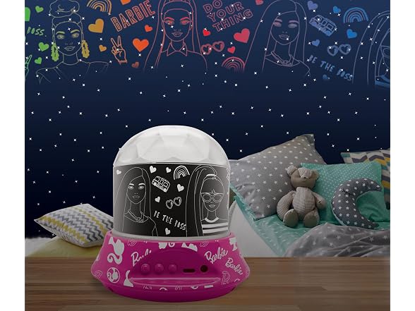LEXiBOOK, Mattel Barbie, Night Light with Projection
