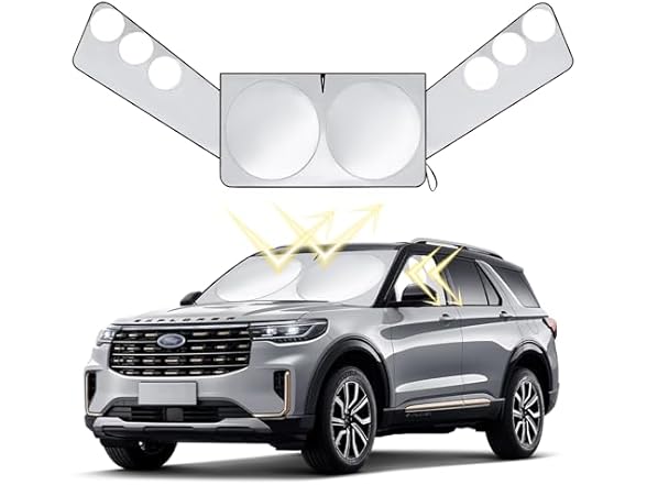 TOPASHDE Windshield Sun Shade-Car Window Shades &