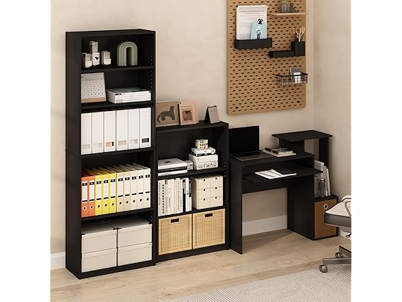 FURINNO JAYA Simple Home 3-Tier Adjustab