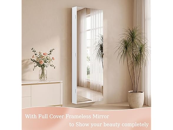 White Jewelry Armoire Organizer