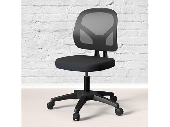 KIZECK Armless Mesh Small Office Computer Desk Chair