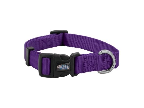 Nylon Prism Snap-N-Go Collar by Weaver Leather- Purple