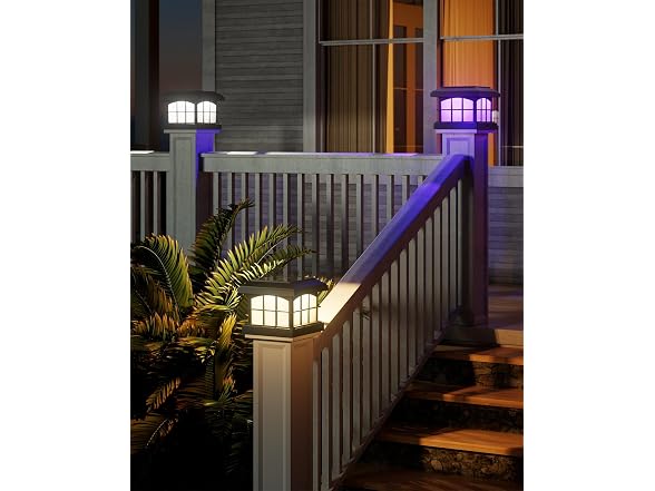 PARTPHONER Solar Post Cap Lights 12 Pack