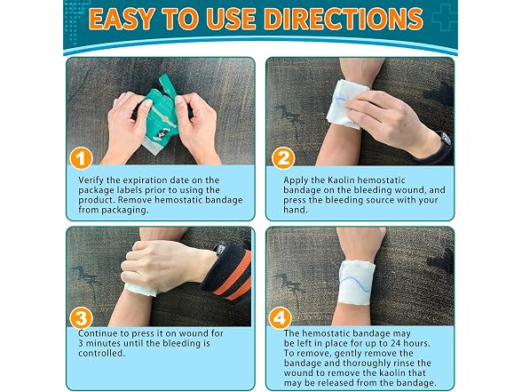Quick Clot First Aid Gauze