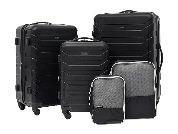 Wrangler 5 Piece Luggage & Travel Accessories Set