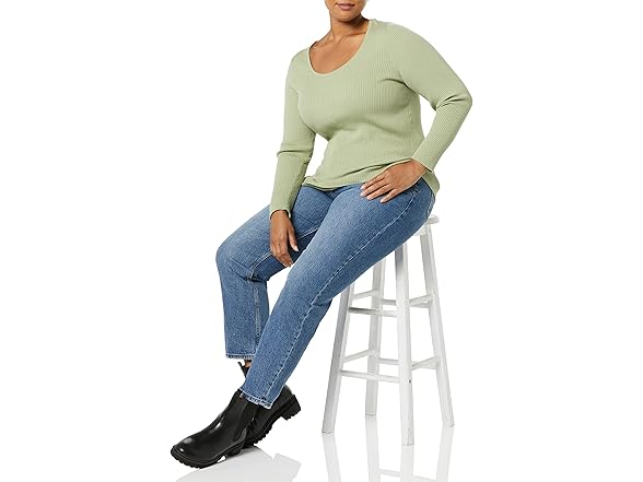 Amazon Essentials Women Fine Gauge Stretch Sweater