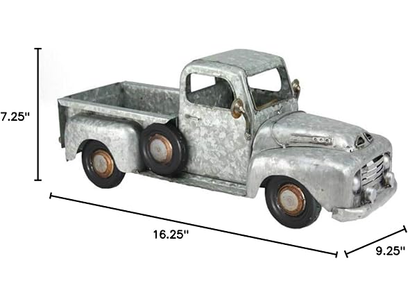 Antique Galvanized Farm Truck Planter